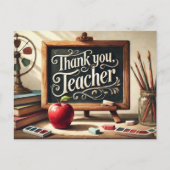 "Danke, Lehrer!" Postkarte (Vorderseite)