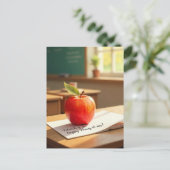 "Danke, Lehrer!" Postkarte (Stehend Vorderseite)