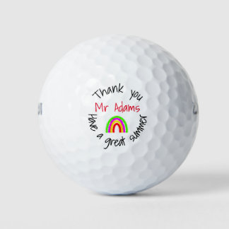 Danke, Lehrer Regenbogen Golfball