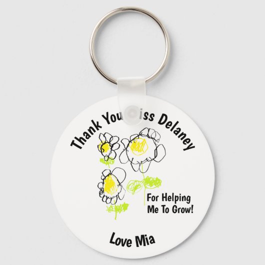 Danke, Lehrer Schlüsselanhänger (Vorderseite)