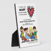 Danke, Lehrer. Schulkids & Quote Plaque Fotoplatte (Seite)