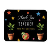 Danke Lehrer Tafel Apfel Personalisiert Magnet (Horizontal)