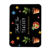 Danke Lehrer Tafel Apfel Personalisiert Magnet (Vertikal)