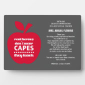 Danke, Lehrer. Teuringgeschenk Fotoplatte (Vorderseite)