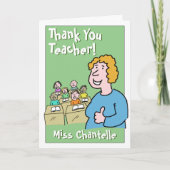 Danke, Lehrer. Vielen Dank für Ihren Lehrer Karte (Vorderseite)