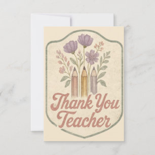 Danke Lehrer Vintage