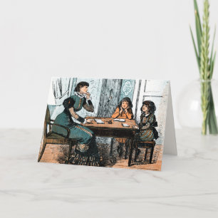 Danke, Lehrer. Vintage Kundenkarte Dankeskarte