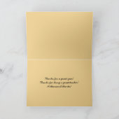 Danke, Lehrer, Vintage Penmanship Dankeskarte (Innenseite)