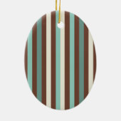 Danke Lehrer, Whimsical Bird Strip Keramik Ornament (Hinten)