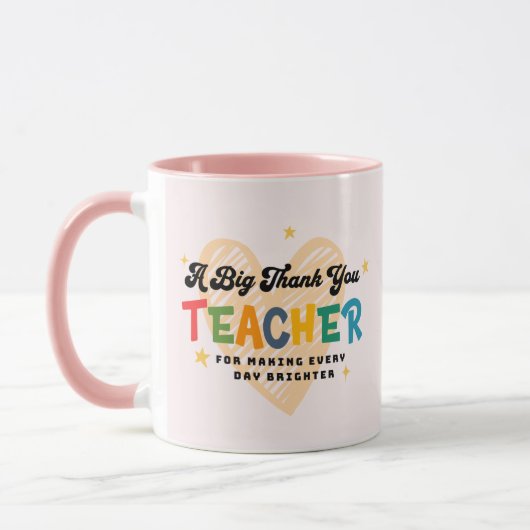 Danke, Lehrerin Tasse (Links)