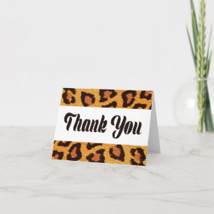 Danke Leopard Skin Gold & Braune Hochzeitsfeier