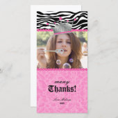 Danke Leopard Zebra Spitze-Kronenjuwel-Bonbon 16 (Vorne/Hinten)