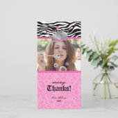 Danke Leopard Zebra Spitze-Kronenjuwel-Bonbon 16 (Stehend Vorderseite)