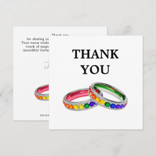 🌈Danke  LGBTQ+  Verflochten im Stolz Dankeskarte
