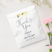 Danke Liebe Heart Elegant Navy Blue Wedding Geschenktütchen (Versiegelt)
