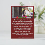 Danke Liebe Heart Wedding (Stehend Vorderseite)