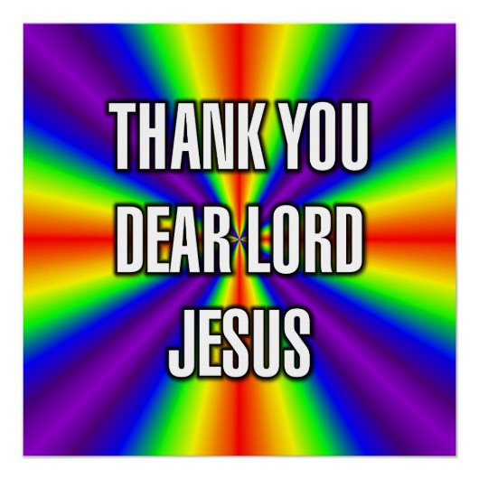 DANKE LIEBER HERR JESUS POSTER (Vorderseite)