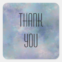 Danke Lila Blue Misty Watercolor