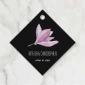 Danke Lila Blume Geschenkanhänger (Vorderseite)