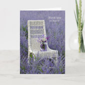 Danke lila Blumenstrauß (Vorderseite)