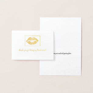 Danke Lip Print Folienkarte