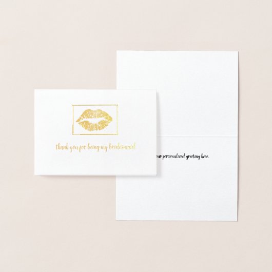 Danke Lip Print Folienkarte (Anzeige)