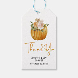Danke Little Pumpkin Fall Baby Dusche Geschenkanhänger