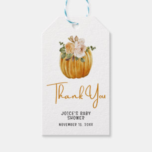 Danke Little Pumpkin Fall Baby Dusche Geschenkanhänger