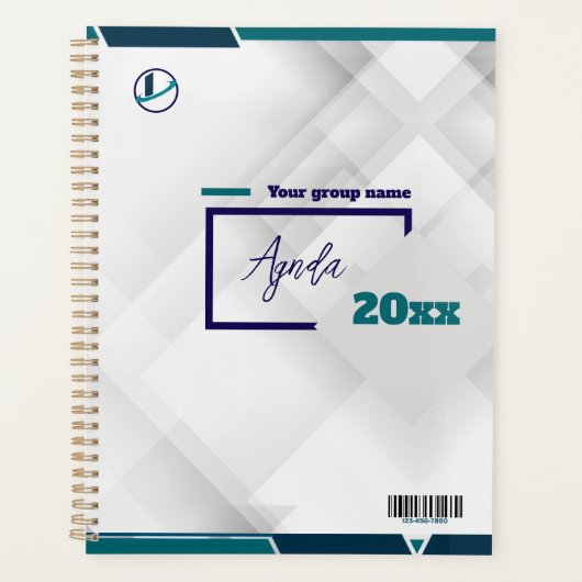 Danke & Logo & Text personalisieren Planer (Vorderseite)