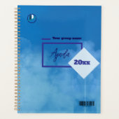 Danke & Logo & Text personalisieren Planner Planer (Vorderseite)