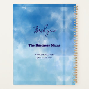 Danke & Logo & Text personalisieren Planner Planer