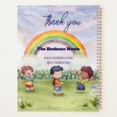Danke & Logo & Text personalisieren Planner Planer (Rückseite)