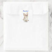Danke Long Haired Chihuahua Sticker (Tasche)