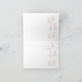 Danke, - Mädchen-Babyparty zu kardieren Dankeskarte (Innenseite)