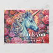 Danke Magical Unicorn Postkarte (Vorderseite)