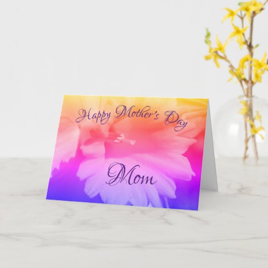 Danke Mama Daffodil Blume Muttertag Karte (Gelbe Blume)