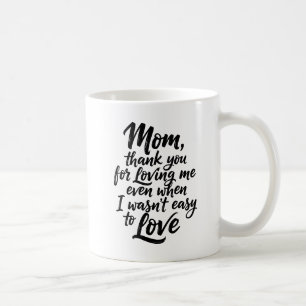 Danke, Mama, dass du mich liebst Brush Script 1 Fo Kaffeetasse