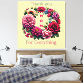 "Danke Mama für alles." Leinwanddruck (Insitu (Schlafzimmer))