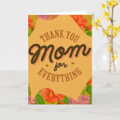 Danke Mama für alles Muttertagsgrüßen Karte (Gelbe Blume)