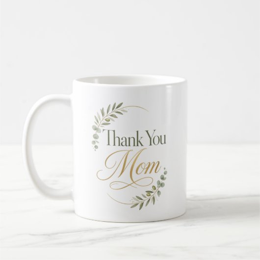 Danke Mama Geburtstags-Botanik Kaffeetasse (Links)