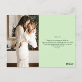 Danke Mama Geschenkkarte Postkarte (Rückseite)