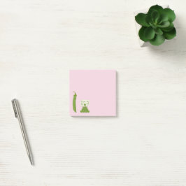 Danke-Mama-Gruß mit Peapod und Erbsen Post-it Klebezettel