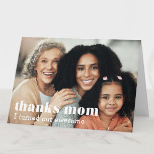 "Danke Mama, ich bin super geworden" individuelles Karte