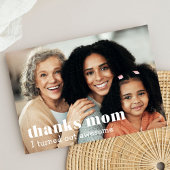 "Danke Mama, ich wurde phantastisch" benutzerdefin Karte