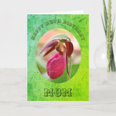 Danke Mama Lady Slipper Geburtstag Karte (Vorderseite)