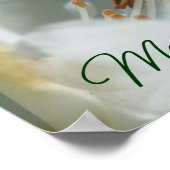 Danke Mama Liebe Azalea Blume Personalisiert Poster (Ecke)