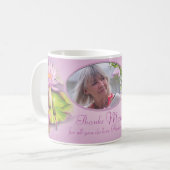 Danke Mama Mama Water lis benutzerdefiniertes Foto Kaffeetasse (Vorderseite Links)