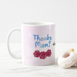 Danke Mama mit Carnation Blume für den Muttertag Kaffeetasse