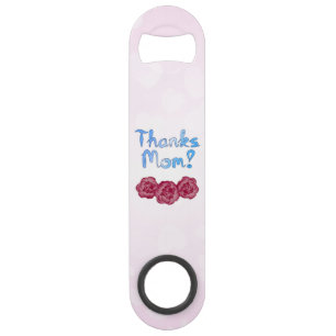 Danke Mama mit Nelke zum Muttertag Speed Flaschenöffner