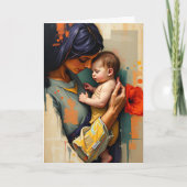 Danke Mama | Mutter und Kind | Muttertag Karte (Vorderseite)